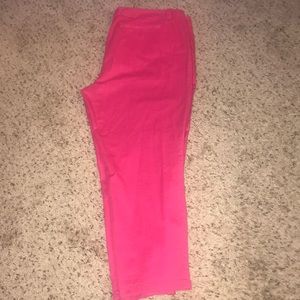 Hot pink size 16w ankle pants — never worn!